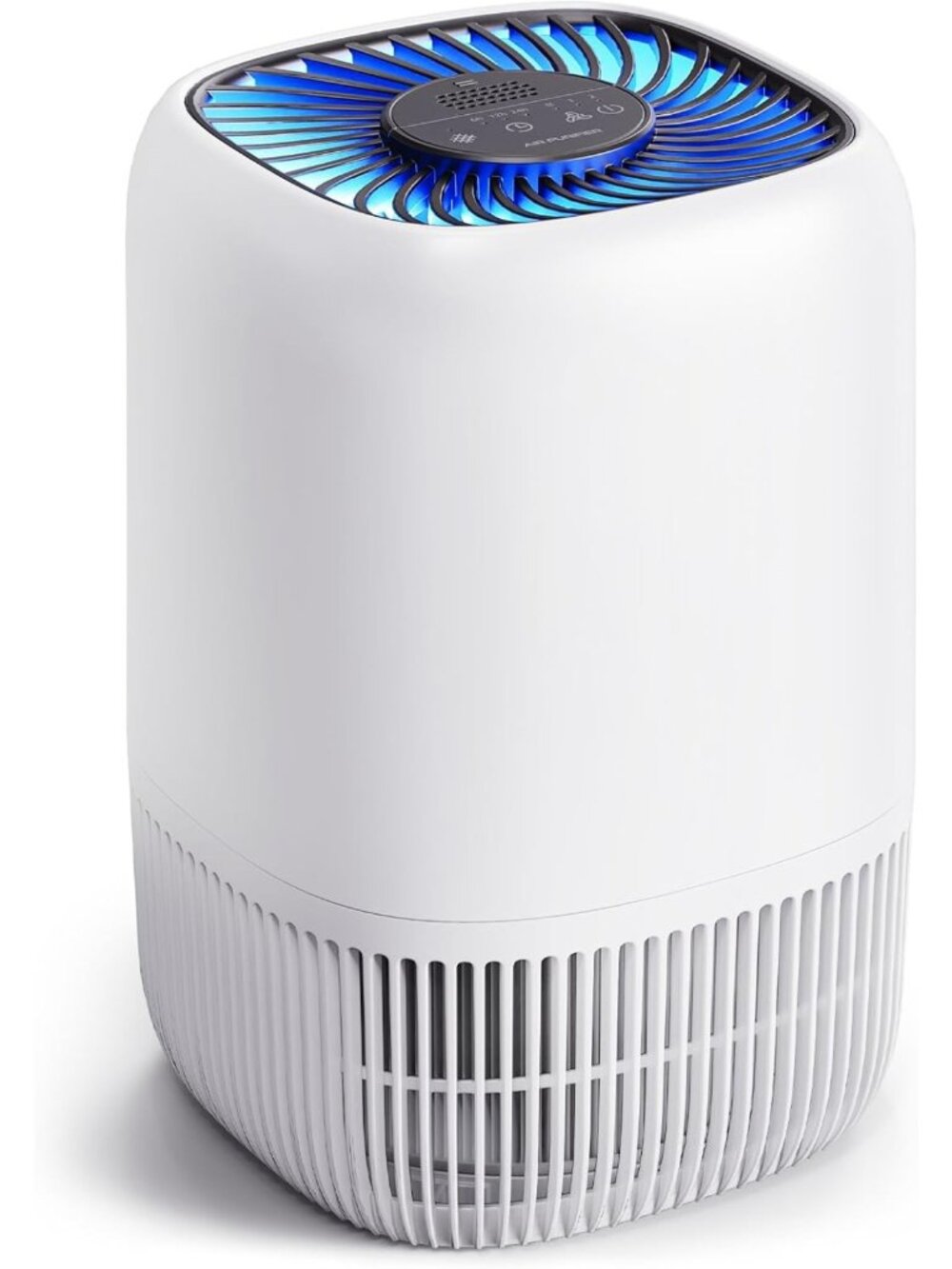 High-Efficiency Air Purifier for Home, Covers 1076 Sq Ft, White, Clean Air